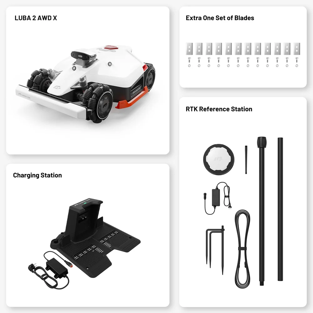 Mammotion LUBA 2 AWD 3000H Robotic Lawn Mower