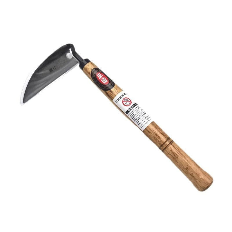 LMcenter's Composite Steel Bent Handlebar Sickle Steel Elbow Hoe Hand Weeding Sickle Gardening Weeding Farm Tools