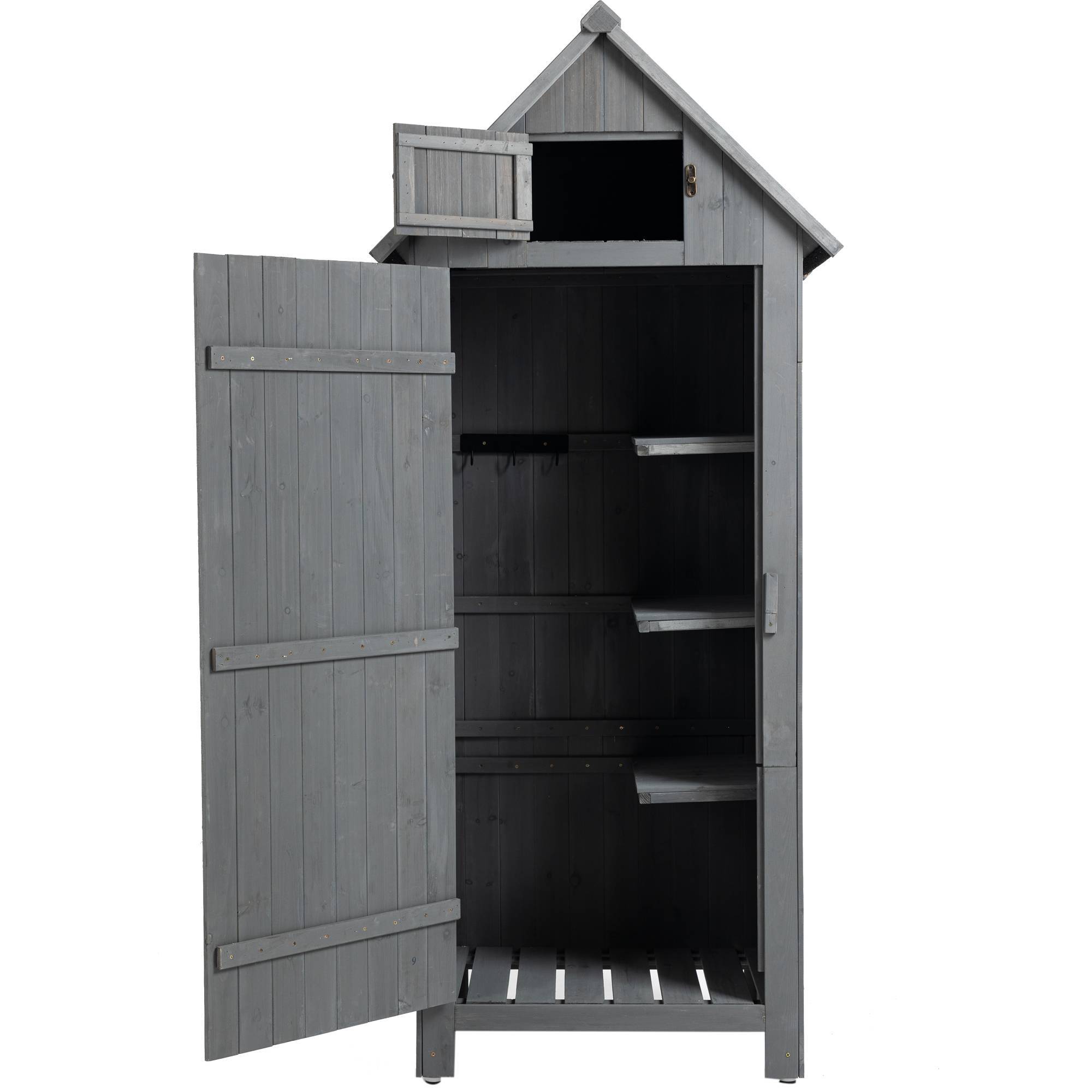 Outdoor Storage Cabinet Tool Shed Wooden Garden Shed